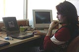 Me, coding in 2004. I was able to keep only a quarter of my hair.