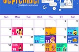Social Media Calendar 2022 September