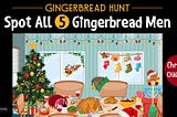 Can You Spot All Five Gingerbread Men In This Festive Christmas Dinner Scene? Gingerbread Men Quiz