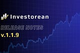 Investorean — platform updates [1.1.9] — Customs screeners and dividends history