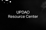 UPDAO Resource Center