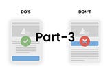 Do’s and Don’t for UI Design-Part 3