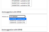 ORMB UI: Autosuggestion & Async calls
