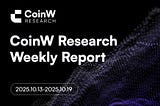 CoinW Research Weekly Report (2025.10.13–2025.10.19)