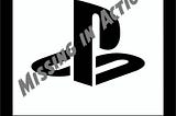 PlayStation Studios logo over white background with the text Missing in Action written over it