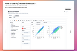 Interactive data visualization in Notion