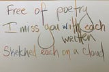 Freed from poetry