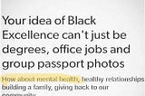 Black Excellence; Doing It For What Culture?