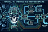Google Gemini Nano Banana: Visualisation of the Doomscroll.fm workflow