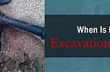 What are the drain problems which require drainage excavation?