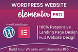 Responsive Website Design with Elementor Pro Page Builder