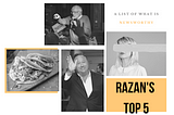 Razan’s Top 5: January 3