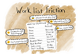 Work List UX Friction — Tackling problems users have when dealing with work lists.