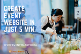 Create Event Website in just 5 minutes