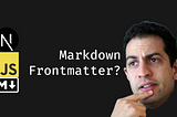 Adding Metadata Using Markdown Frontmatter in NextJS
