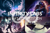 Transforming Infinity Scenes with AI: First AI Art Competition in the Solverse