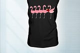 SALE OFF Glasses Flamingo reading book shirt