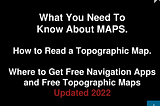 Survival 6: Area Study 2: Understanding GPS and Maps; Route Planning