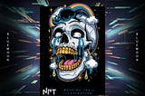 Limited Edition NFT Weeping Skull Illustration