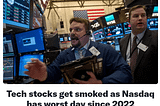 Stock market crash headline