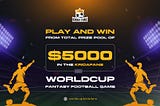 Play and win from the total prize pool of $5000 in the KridaFans WorldCup Fantasy Football game