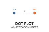 What to connect in dot plot chart?