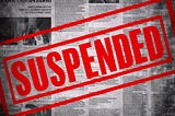 Medium article/blog suspended?