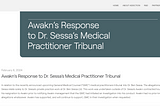 Why did Awakn and Mind Medicine Australia have such abysmal PR responses to Sessa facing medical…