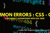 9 Biggest Mistakes with CSS-Grid