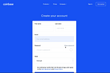 How to set up a Coinbase account — Ryze