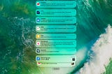 Showing stacked and summarized Notifications on my iPad screen