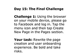 Daily UXW Challenge — Day 15 — final