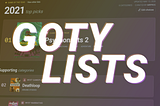 New Feature: GOTY Lists