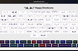 Happy Japanese Emoticons