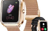 Colesma Small Smart Watch for Women, Answer/Make Call Smartwatch with AI Voice Assistant 7/24 Heart…