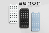 Aenon — a minimal aesthetic iOS icon set