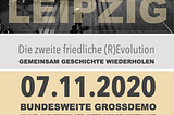 Querdenken Demo am 07.11.2020 in Leipzig