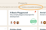 New in Basecamp 3: Project Templates
