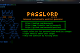 Passlord: Your Ultimate Weapon for Creating Tailored Wordlists