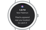 My Pokémon GO Android Wear Prototype