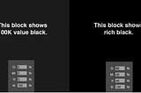 Black vs. Rich Black