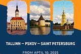 Bus trips from Tallinn to Saint Petersburg via Pskov