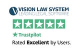 trustpilot review for vision law system which is the leading legal software in abu dhabi uae that provides a program for lawyers that organizes the offices of legal professionals in order to enhance their legal services and serve more clients as it is a case management system rated excellent by hundreds of users in the country