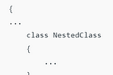 Nested and Inner class