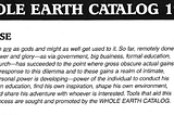 Whole Earth Catalog вдохновил создание Гугл и блогосферы, сформировал практику сегодняшнего бизнеса
