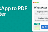 How to export and save WhatsApp conversation to PDF (free)
