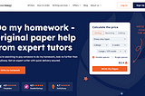 Do my homework — original paper help from expert tutors