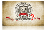 SEC Investor’s Advocate anniversary poster