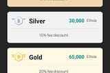 Ethos Reward Tiers