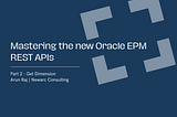 Get Dimension EPM REST API